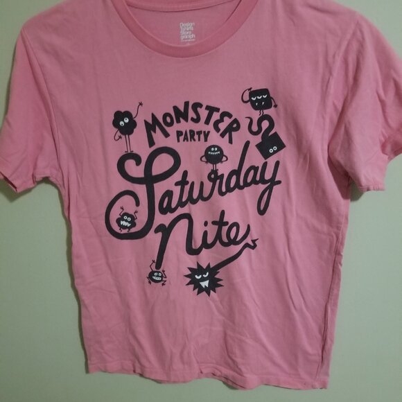 Pink Men's Monster Party Tshirt Japanese Import Graniph - Picture 4 of 6